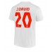 Canada Jonathan David #20 Voetbalkleding Uitshirt WK 2022 Korte Mouwen